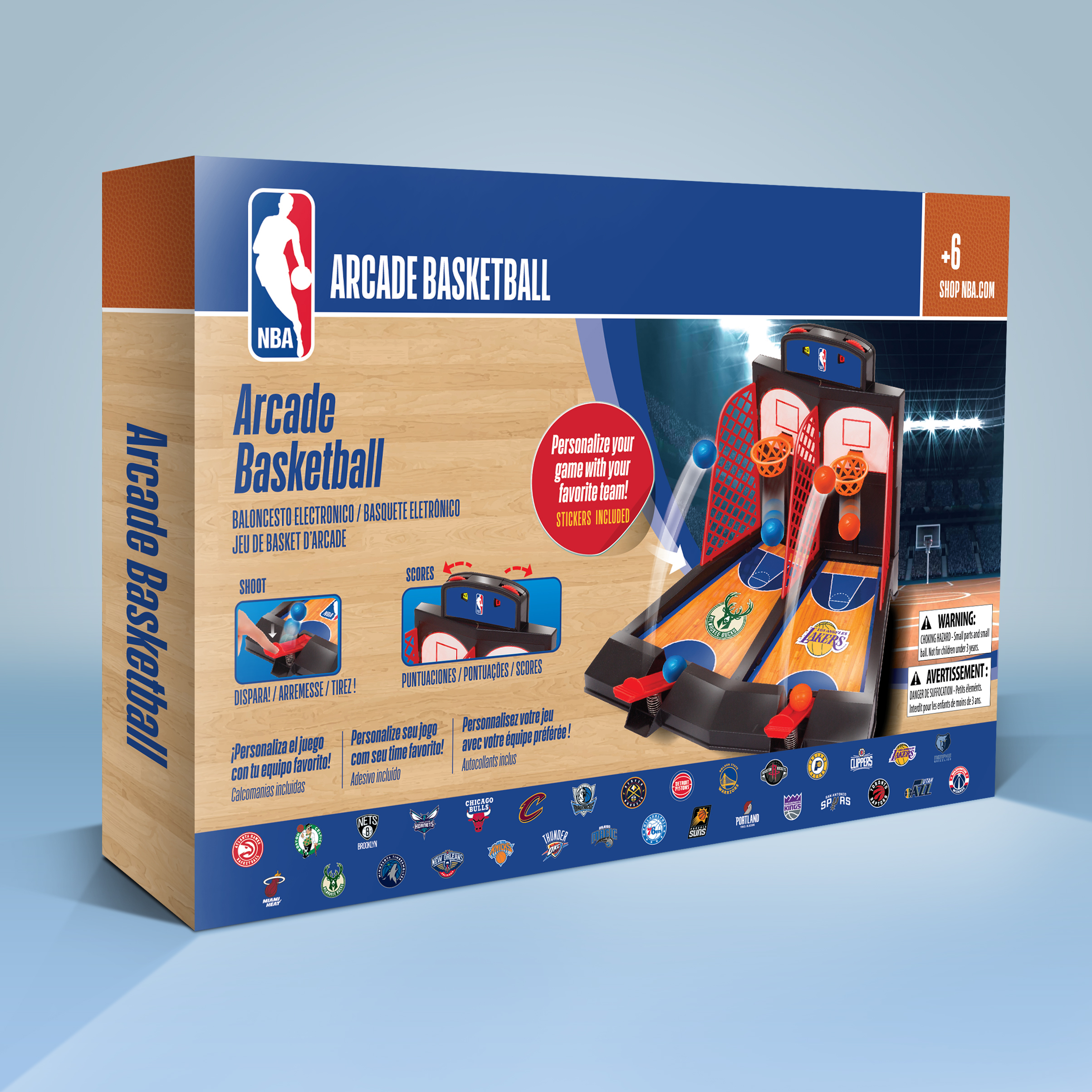 Packaging Design for an NBA Arcade Game (Double Shooting)
